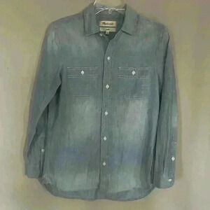 Madewell Denim Chambre Long Sleeve Shirt Size XXS